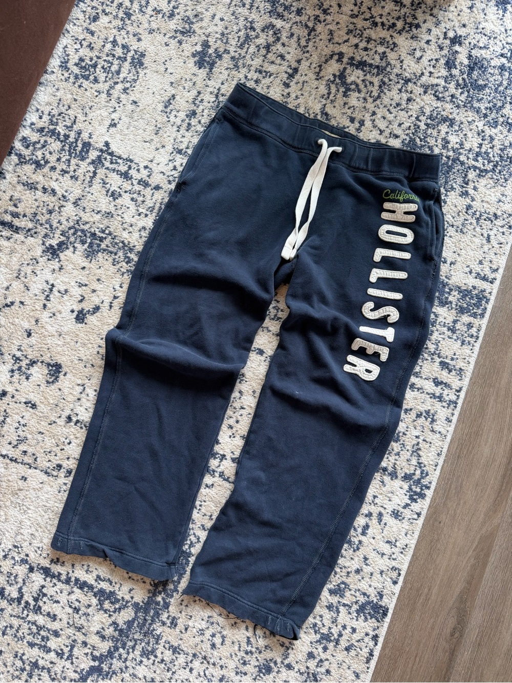 Hollister Navy Drawstring Sweatpants